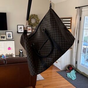 Stylish Black and Brown  Bag huge bag